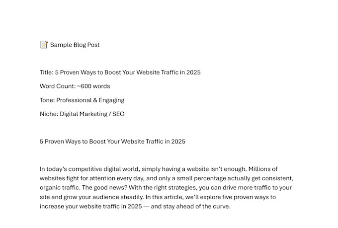 be your content writing